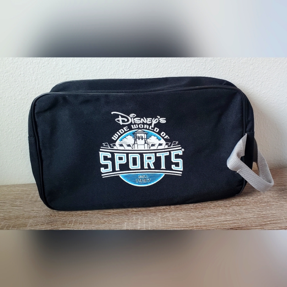 Disney's Wide World Of Sports Black Toiletry Bag with Sporty Design